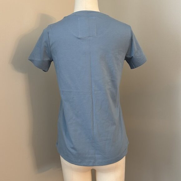 Fat Face Organic Cotton Belle Blue Short Sleeve Tee - Light Blue Sz2 - Picture 4 of 9